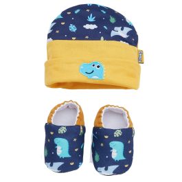 Clency Sepatu Bayi Set Topi Aplikasi Bordir