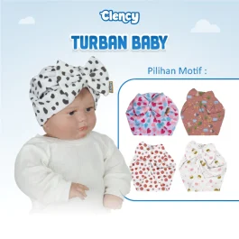 Clency Turban Baby Print Motif
