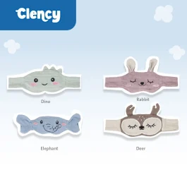 Clency Eye Mask Bordir Sleep Untuk Bayi Motif Hewan